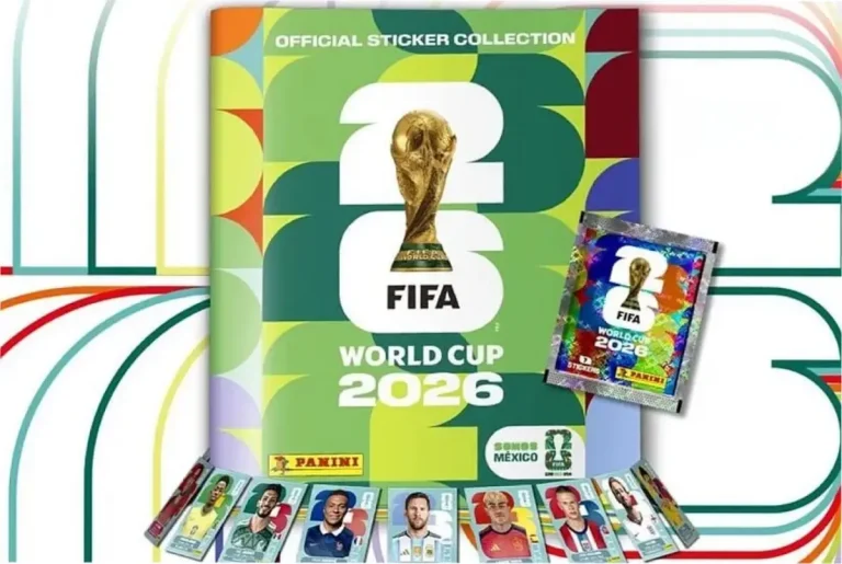 Álbum Panini del Mundial 2026 con sus figuritas y sobres